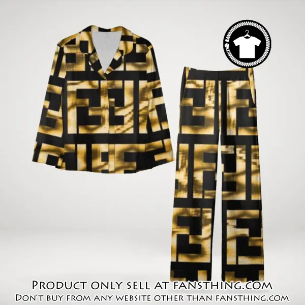 Trending luxury fendi satin pajama set pjs1048 fst0733138